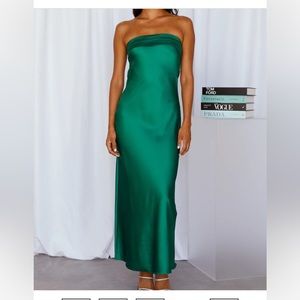 Beginning Boutique Maiah Emerald Maxi Dress in US size 8 (AU 12)